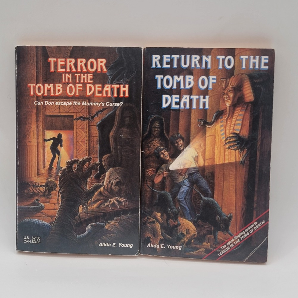 Alida E. Young Terror in the Tomb of Death Set Paperback 1st Printing 1988 Good